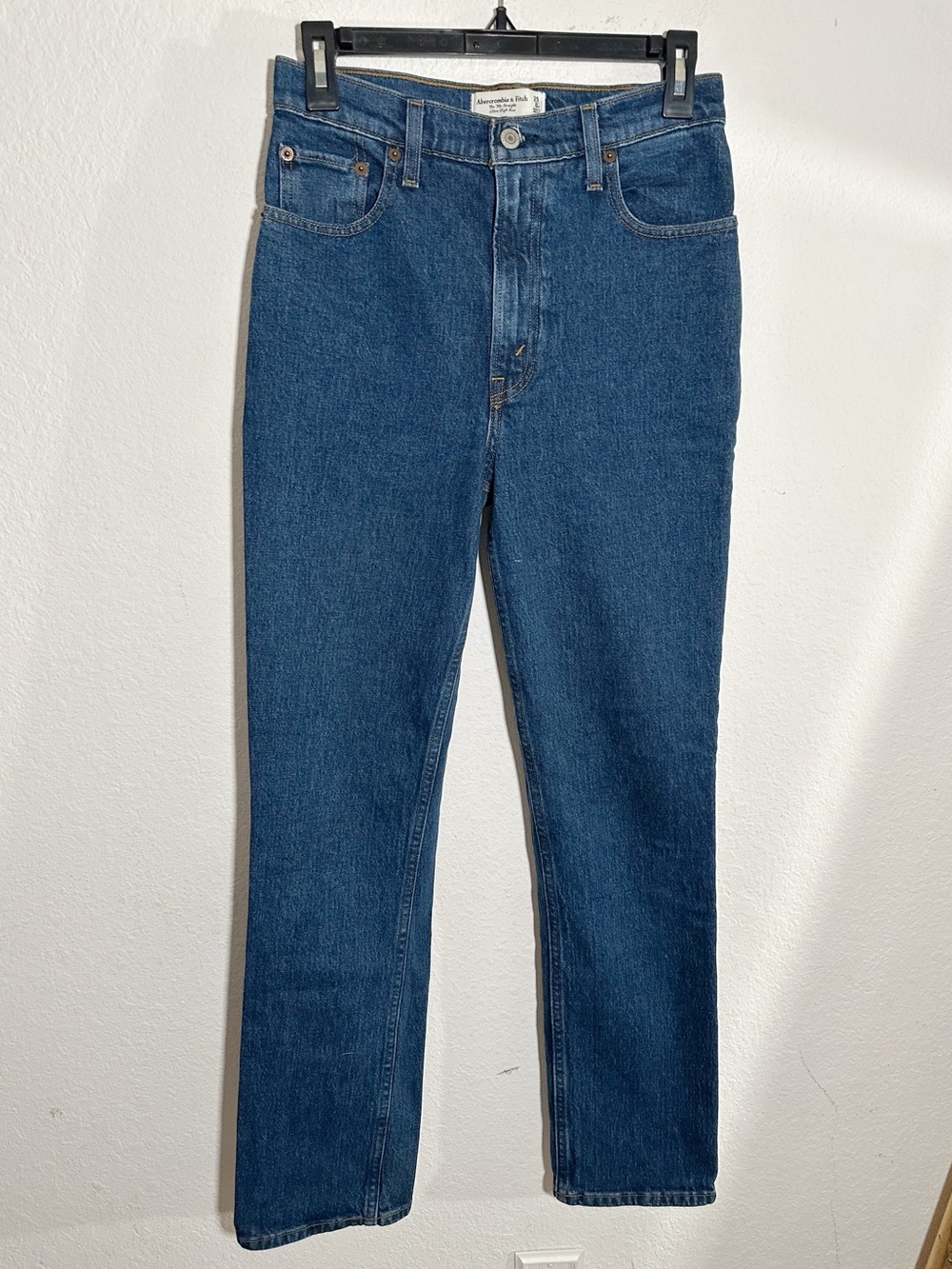 New Abercrombie & Fitch The 90's Straight Ultra High Rise Jeans Size 25/0 $99